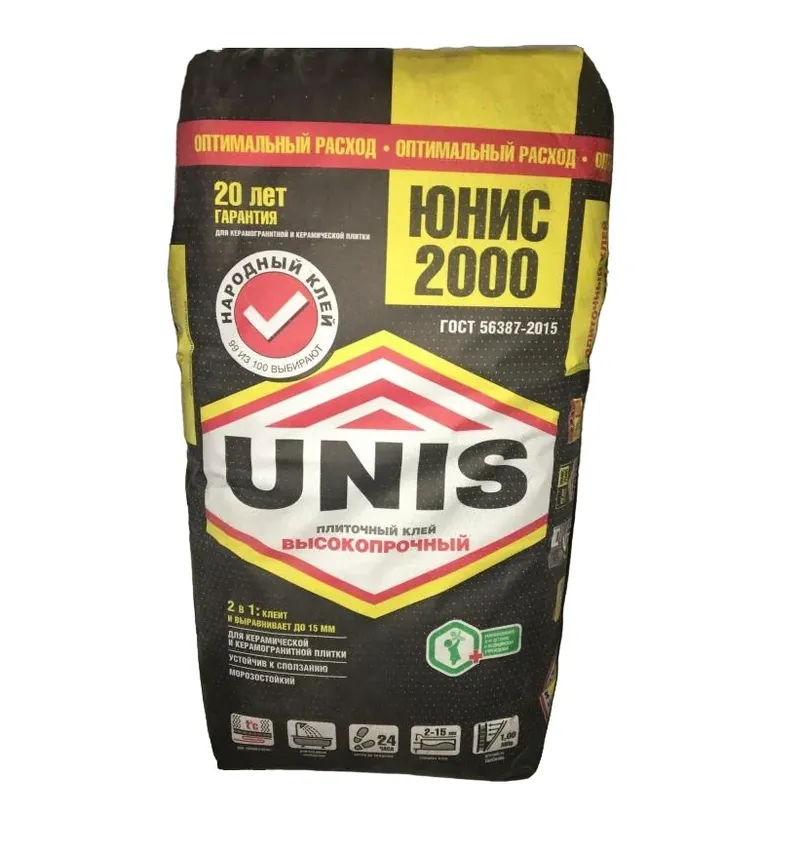 Клей д/плитки UNIS 2000 (25 кг)