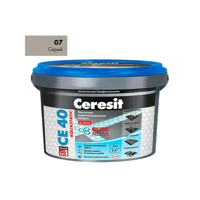 Затирка для швов Ceresit CE40/2кг Серый 07
