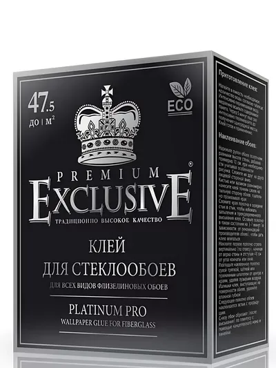Клей для обоев ”Exclusive” платина PRO 250 г. картон